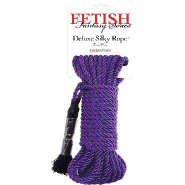 Pipedream Fetish Fantasy Series Deluxe Silk Rope, фиолетовая — фото 1