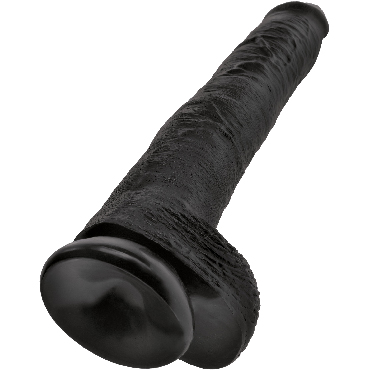 Pipedream King Cock Cock with Balls 36 см, черный - фото, отзывы