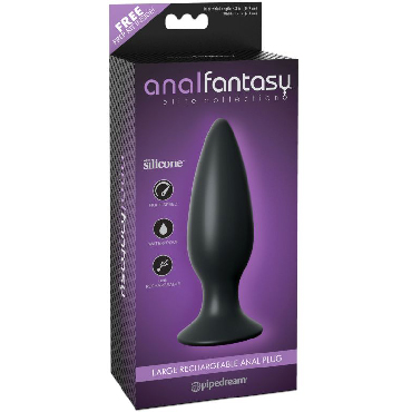 Pipedream Anal Fantasy Elite Large Rechargeable Anal Plug , черная