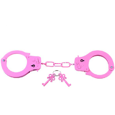 Pipedream Fetish Fantasy Series Designer Metal Handcuffs, розовые — фото 3