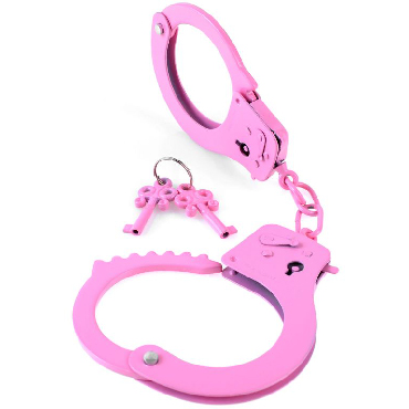 Pipedream Fetish Fantasy Series Designer Metal Handcuffs, розовые — фото 4