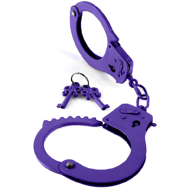 Pipedream Fetish Fantasy Series Designer Metal Handcuffs, фиолетовый — фото 4