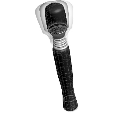 Pipedream Wanachi Maxi Massager, черно-белый — фото 3
