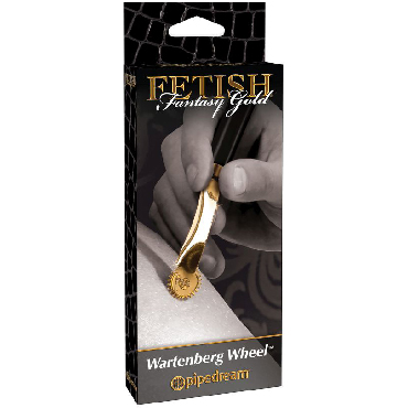 Pipedream Fetish Fantasy Gold Wartenberg Wheel, черно-золотое — фото 1