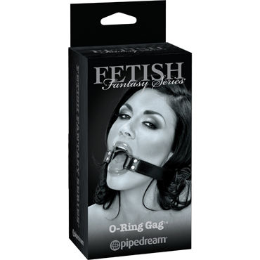 Pipedream Fetish Fantasy Limited Edition O-Ring Gag, черный, Расширитель-кольцо для рта