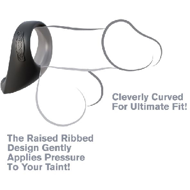 Pipedream Fantasy C-Ringz Silicone Taint-Alizer, черное — фото 2