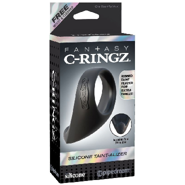 Pipedream Fantasy C-Ringz Silicone Taint-Alizer, черное — фото 1