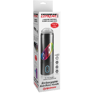 Pipedream Extreme Toyz Rechargeable Roto-Bator Mouth, черный