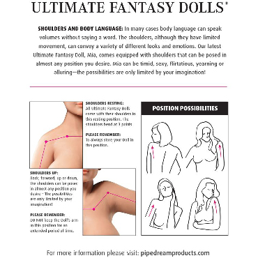 Pipedream Extreme Toyz Ultimate Fantasy Dolls Mia, телесная — фото 14