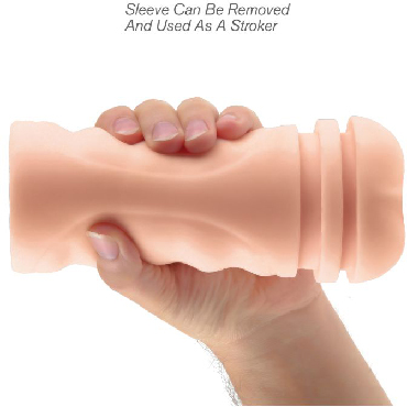 Pipedream Extreme Toyz Mega Grip Vibrating Stroker, красный — фото 4
