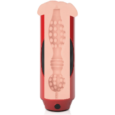 Pipedream Extreme Toyz Mega Grip Vibrating Stroker, красный — фото 5