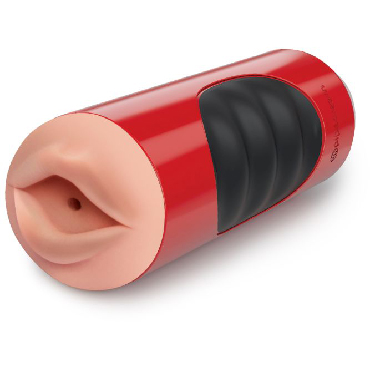Pipedream Extreme Toyz Mega Grip Vibrating Stroker, красный — фото 1
