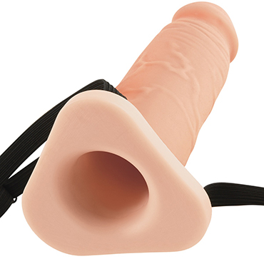 Pipedream Fantasy X-tensions Silicone Hollow Extension, телесная — фото 4