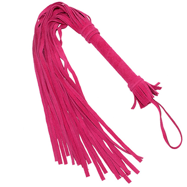Sitabella X-Desire Многохвостая плеть, розовая, Из велюровой кожи