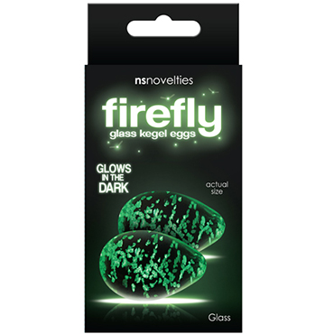 NS Novelties Firefly Glass Kegel Eggs, прозрачные - фото, отзывы