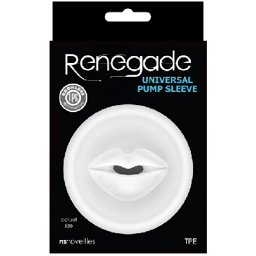 NS Novelties Renegade Universal Pump Sleeve Mouth, прозрачная — фото 2