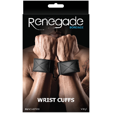 NS Novelties Renegade Bondage Wrist Cuff, черные — фото 1