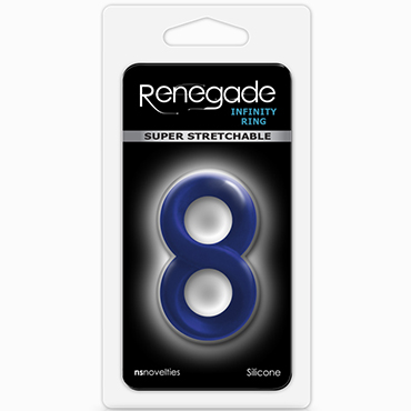 NS Novelties Renegade Infinity Ring, синее — фото 2