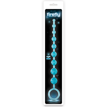 NS Novelties Firefly Pleasure Beads, голубая - фото, отзывы