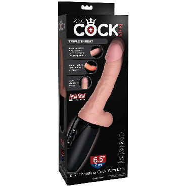 Pipedream King Cock Plus, черная, Компактная секс-машина