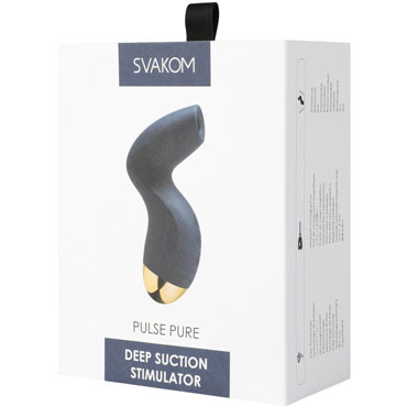 Svakom Pulse Pure, синий - Бесконтактный стимулятор клитора - купить в секс шопе