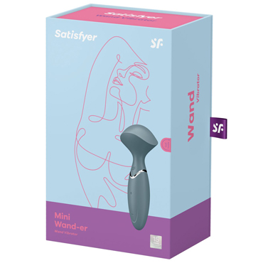 Новинка раздела Секс игрушки - Вибромассажер мини Mini Wand-er серый