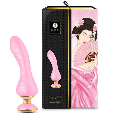 Shunga Sanya, розовый, Гибкий эргономичный вибростимулятор