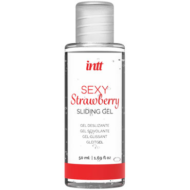 Intt Brazilian Panty + Strawberry Sliding Gel, красный - фото, отзывы