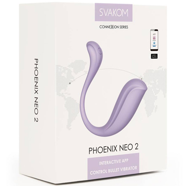 Интерактивный вибромассажер Phoenix Neo 2, лиловый - подробные фото в секс шопе Condom-Shop