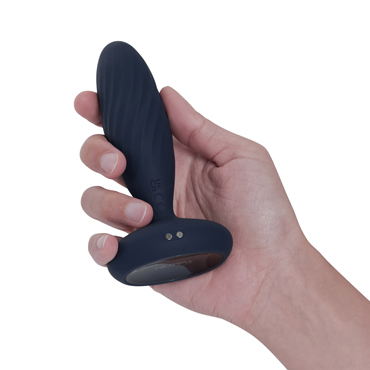 Svakom Jordan, темно-синий, Анальная вибропробка с поступательными движениями и другие товары Svakom с фото