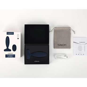 Svakom Jordan, темно-синий - подробные фото в секс шопе Condom-Shop