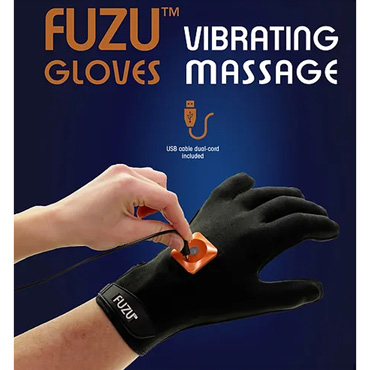 Виброперчатка Fuzu Vibrating massage glove, левая - Для массажа - купить в секс шопе