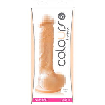 NS Novelties Colours Pleasures 8", телесный — фото 1
