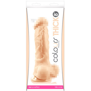NS Novelties Colours Pleasures Thick 8", телесный — фото 1