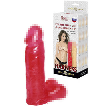 МиФ Насадка фаллоимитатор №1 Harness, розовая