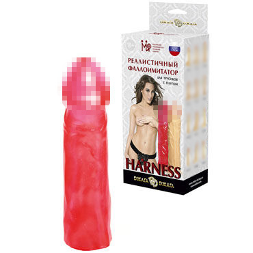 МиФ Насадка фаллоимитатор №27 Harness, розовая