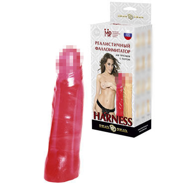 МиФ Насадка фаллоимитатор №3 Harness, розовая