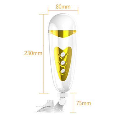 Baile Prettylove Sally Мастурбатор, бело-золотой - фото, отзывы