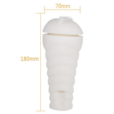 Baile Prettylove Sally Мастурбатор, бело-золотой - Вагина с вибрацией и голосом - купить в секс шопе