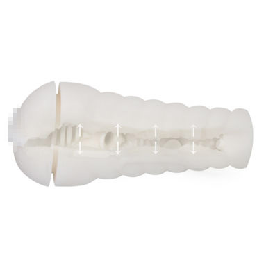 Baile Prettylove Sally Мастурбатор, бело-золотой, Вагина с вибрацией и голосом и другие товары Baile с фото