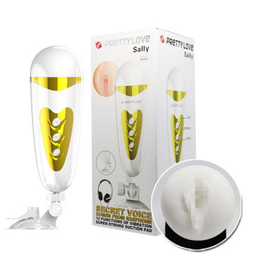 Baile Prettylove Sally Мастурбатор, бело-золотой