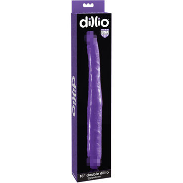 Pipedream Dillio 16" Double Dillio, фиолетовый — фото 1