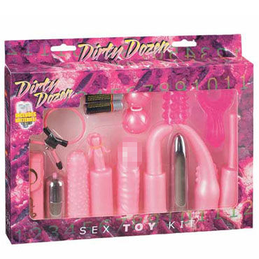 Gopaldas Dirty Dozen розовый, Набор из вибраторов и стимуляторов