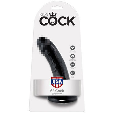 Pipedream King Cock 6" Cock, черный — фото 1