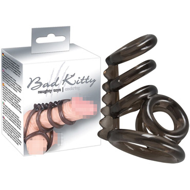Bad Kitty Cock Ring, черное — фото 1
