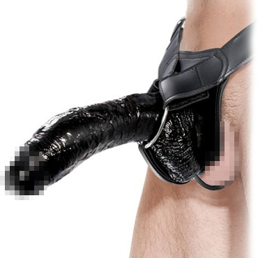Pipedream Fetish Fantasy Extreme Hollow Strap-On, черный — фото 2