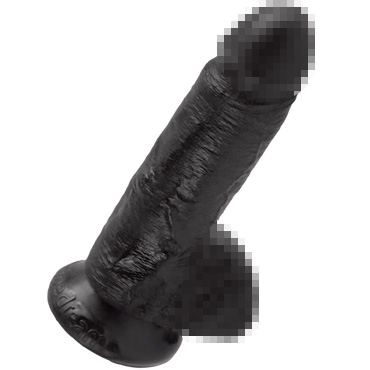 Pipedream King Cock 7" Cock with Balls, черный — фото 2
