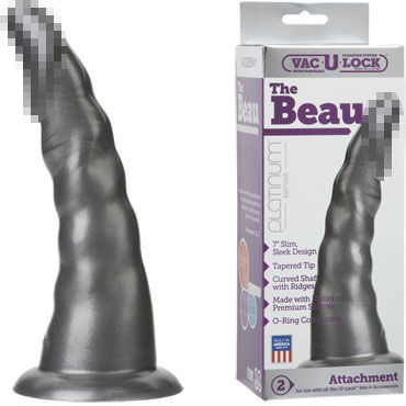 Doc Johnson Vac-U-Lock The Beau, серый — фото 1