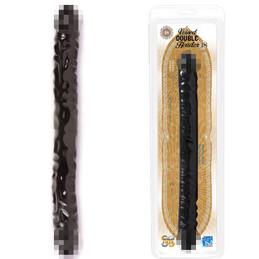 Doc Johnson Double Dong, черный, Двухсторонний фаллоимитатор