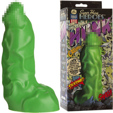 Doc Johnson Super Hung Heroes The Incredible Hunk, Фаллоимитатор с рельефным стволом
